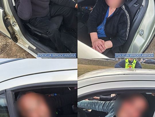 Szajka złodziei namierzona na drodze ekspresowej. Tablice z innego auta i kierowca po narkotykach