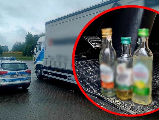 Tir jechał całą szerokością autostrady. Kierowca pił wódkę w kabinie, wydmuchał 2,5 promila