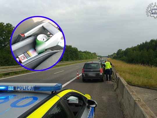 Totalnie pijany Ukrainiec urządził sobie rajd autostradą. Policjanci zatrzymali go zanim doszło do tragedii