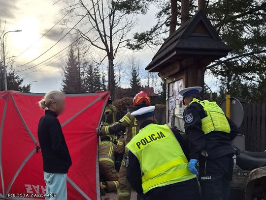Tragedia w Kościelisku. 67-latek przygnieciony przez quada, lądował śmigłowiec LPR