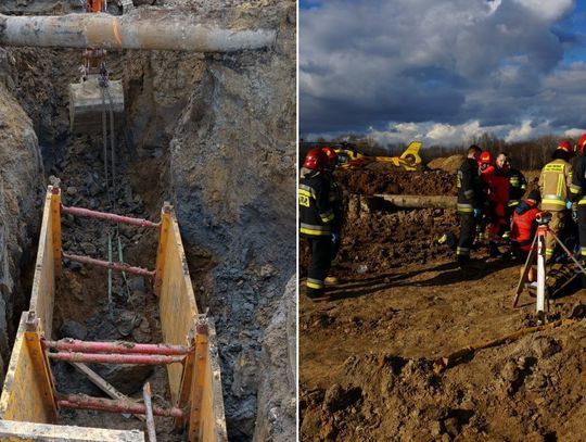 Tragiczna śmierć na budowie. Mężczyzna zasypany w wykopie kanalizacyjnym