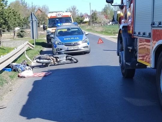 Tragiczny finał zderzenia Forda i Aprilli. 54-letni mężczyzna nie przeżył wypadku