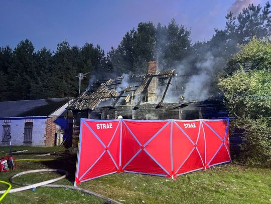 Tragiczny pożar domu na Lubelszczyźnie. W zgliszczach znaleziono ciało mężczyzny