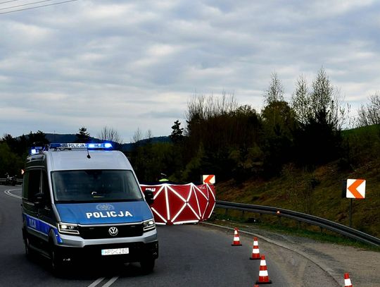 Tragiczny wypadek na Harleyu. Motocykl przewrócił się, mężczyzna zginął pod kołami kolegi