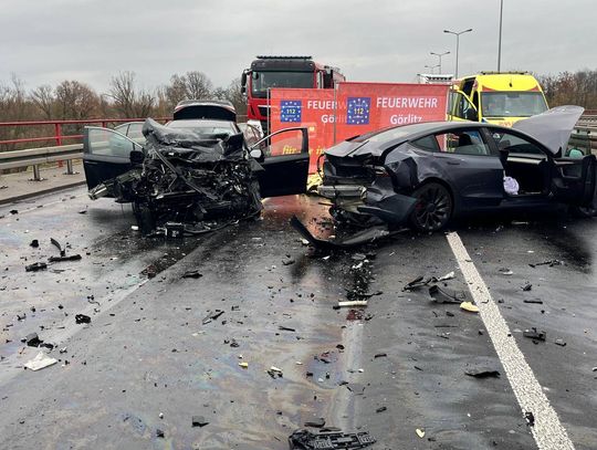 Tragiczny wypadek na polsko-niemieckiej granicy. Jedna osoba zginęła, kolejna jest ciężko ranna
