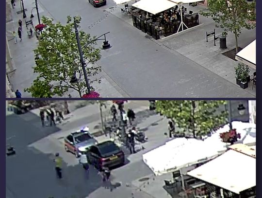 "Tylko psy mogą mnie sprawdzać". Kierowca BMW wjechał na deptak i stawiał się straży miejskiej