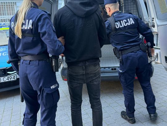 Uciekał przed policją, rozbił kradzione auto na skarpie. W środku znaleźli katalizator