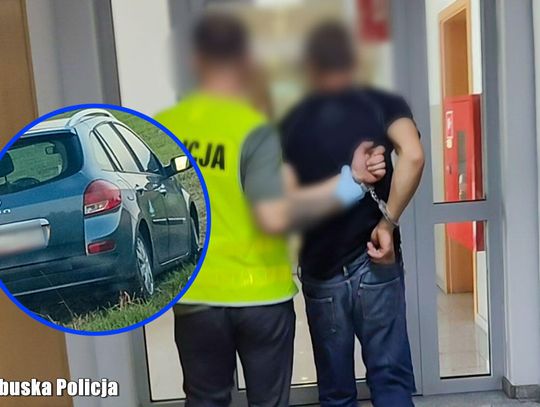 Ukradł samochód, porzucił go w polu, a potem schował się w wersalce