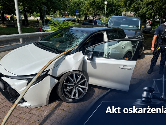 Ukradł samochód, uciekał przed policją i rozbił auto. 46-letni recydywista stanie przed sądem
