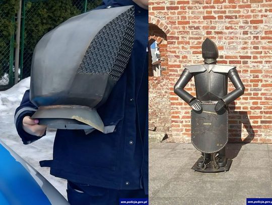 Ukradli rycerzowi głowę, ale potem się przestraszyli i wrzucili ją do śmietnika. Wróciła już na swoje miejsce Ukradli rycerzowi głowę, ale potem się przestraszyli i wrzucili ją do śmietnika. Wróciła już na swoje miejsce