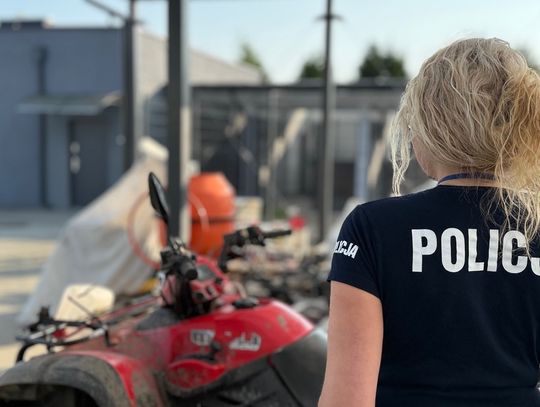 Ukradli z podwórka quad i motocykl. Policjanci zatrzymali dwóch młodych złodziei