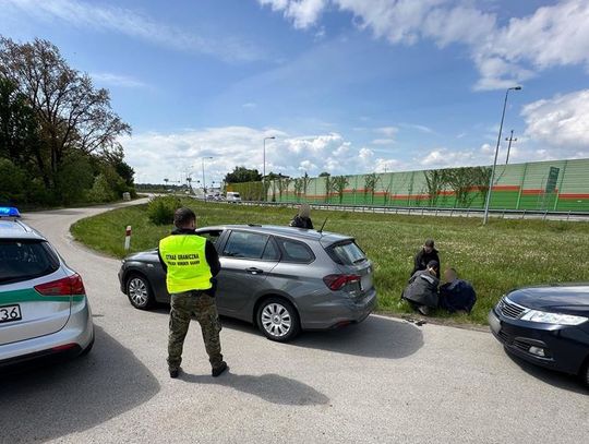 Ukrainiec i Białorusin szmuglowali nielegalnych imigrantów. Akcja Straży Granicznej na drodze S8