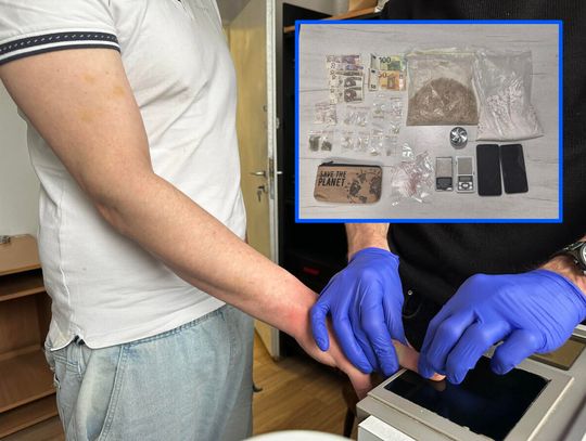 Ukrywał się i dilował. 31-latek miał prawie 1,3 kilograma różnych narkotyków