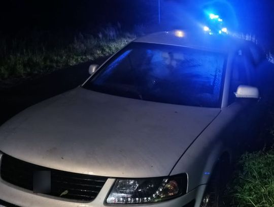 W środku nocy uczyła się jeździć autem. 25-latka wjechała do rowu, miała 1,5 promila we krwi
