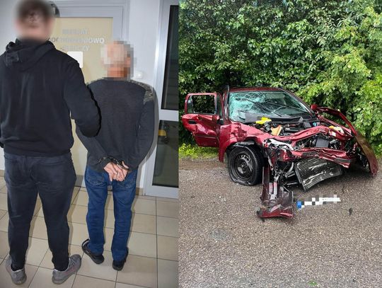 W tej kolizji był poszkodowany, ale policjanci sprawdzili go w systemie. 60-latek miał cztery zakazy