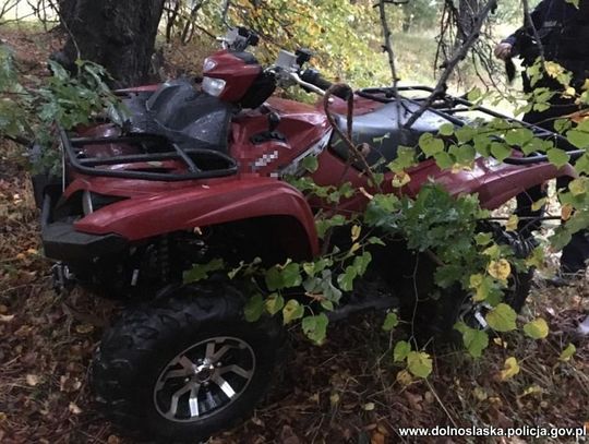 Wart prawie 40 tysięcy quad zniknął z naczepy ciężarówki. Złodziej ukrył go w lesie