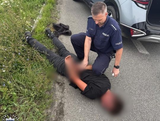 Wbiegł do firmy i wbił żonie nóż. Mężczyzna zaatakował też pracowników, którzy jej bronili. Został zatrzymany po obławie