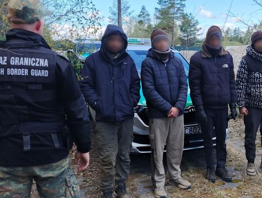 Weszli do Polski z Litwy i wtedy opuściło ich szczęście. Straż Graniczna zatrzymała czterech emigrantów
