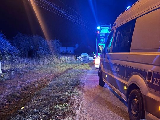 Wjechał do rowu - nie wiedział gdzie jest i co się stało. W samochodzie 24-latka znaleźli mefedron