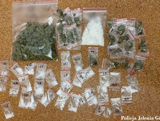 Wszedł do mieszkania i nadział się na policjantów. Miał przy sobie kilkaset porcji narkotyków
