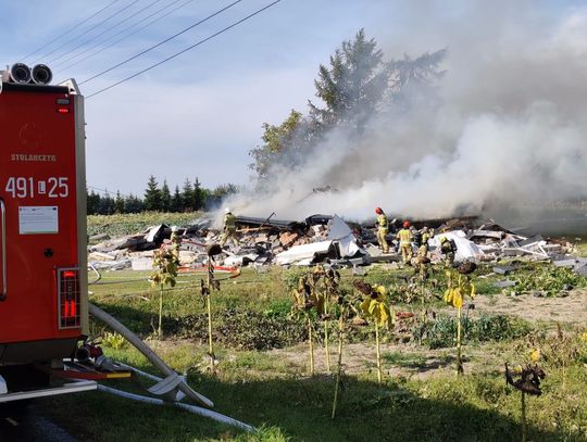 Wybuch zniszczył dom jednorodzinny. Służby sprawdzają, czy pod gruzami są ludzie