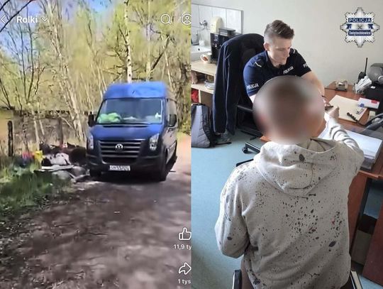 Wyrzucali gruz do lasu, nie spodziewali się, że ktoś ich nagra. Muszą płacić i posprzątać