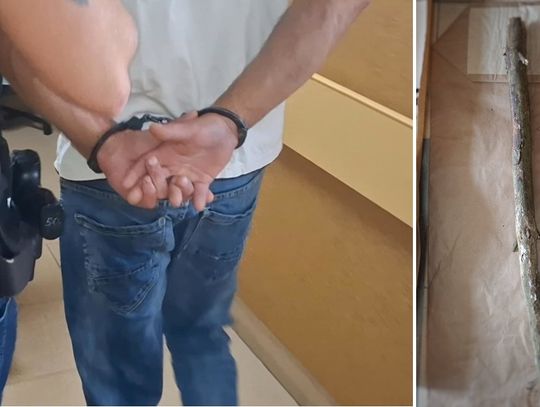 Zaatakował kijem mężczyznę jadącego quadem. Brutalnie go pobił i chciał upozorować wypadek