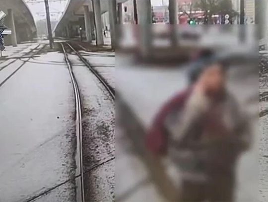 Zablokowała ruch tramwajów, bo zdenerwowała się na motorniczego. Kobieta szła po torowisku