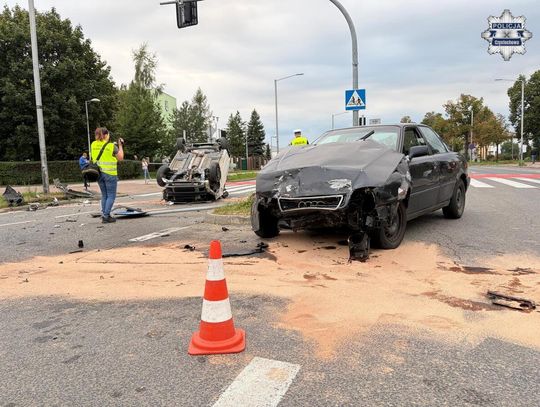 Zderzenie Fiata z Audi. 43-letni kierowca zmarł w szpitalu