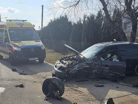 Zderzenie Forda Transita i Audi. Kierowca dostawczaka był pod wpływem marihuany