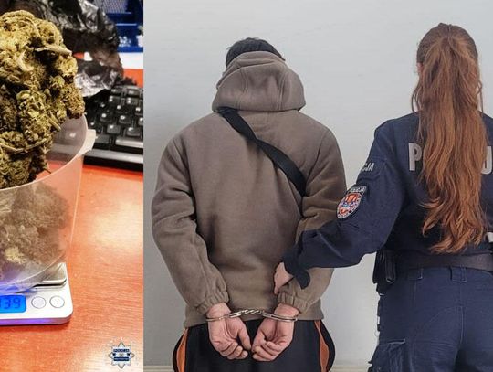 Zdradziło go nerwowe zachowanie. 25-latek miał ponad 100 gramów suszu i nielegalne e-papierosy