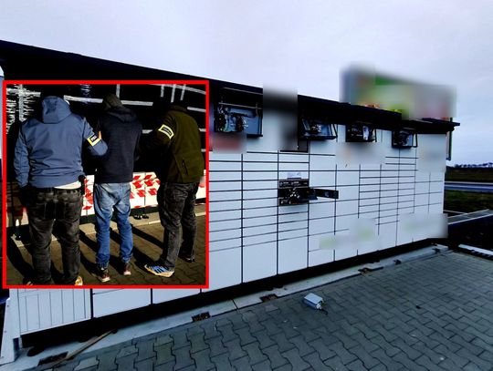 Ze szlifierką, łomem i wkrętarką demolował paczkomat. Policjantom wmawiał, że odbiera tak przesyłkę