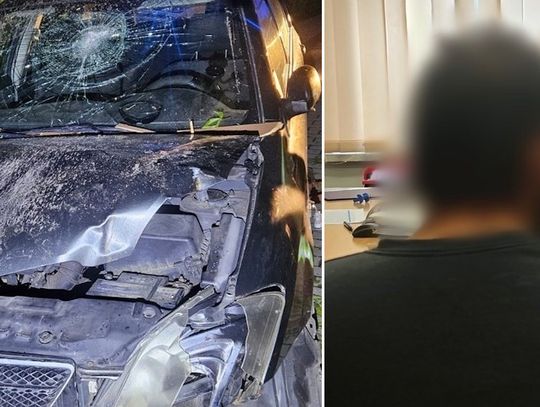Zimna Wódka: pijany Kolumbijczyk rozbił auto o dom. Błagał mieszkańców, żeby nie wzywali policji