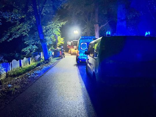 Zjechała z drogi i uderzyła w drzewo. 24-letnia kierująca była pod wpływem narkotyków