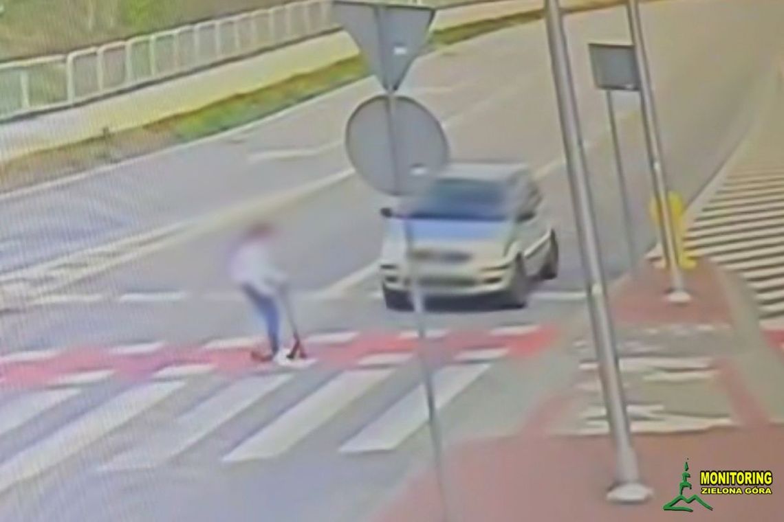 10-latka na hulajnodze potrącona na przejeździe. Kierowca dostał 4000 mandatu