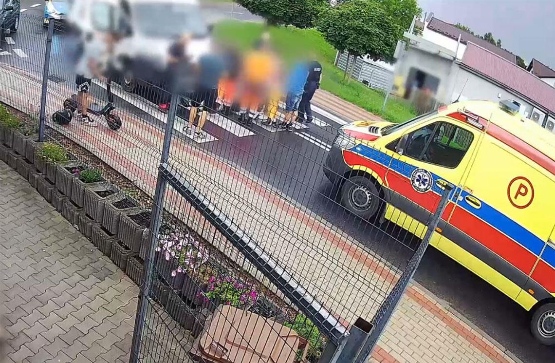 12-latek na elektrycznej hulajnodze wpadł pod samochód dostawczy – nie miał nawet kasku