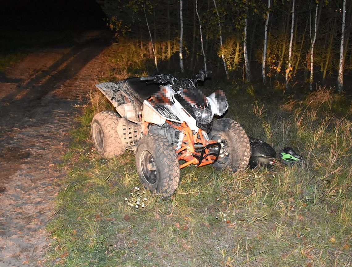 13-latek za kierownicą quada, 12-latek jako pasażer. Wypadek zakończył się poważnymi obrażeniami 13-latek za kierownicą quada, 12-latek jako pasażer. Wypadek zakończył się poważnymi obrażeniami