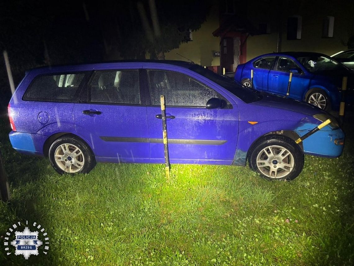 14-latek jeździł nocą autem rodziców. Przerobił blachy markerem, wpadł przez brak świateł