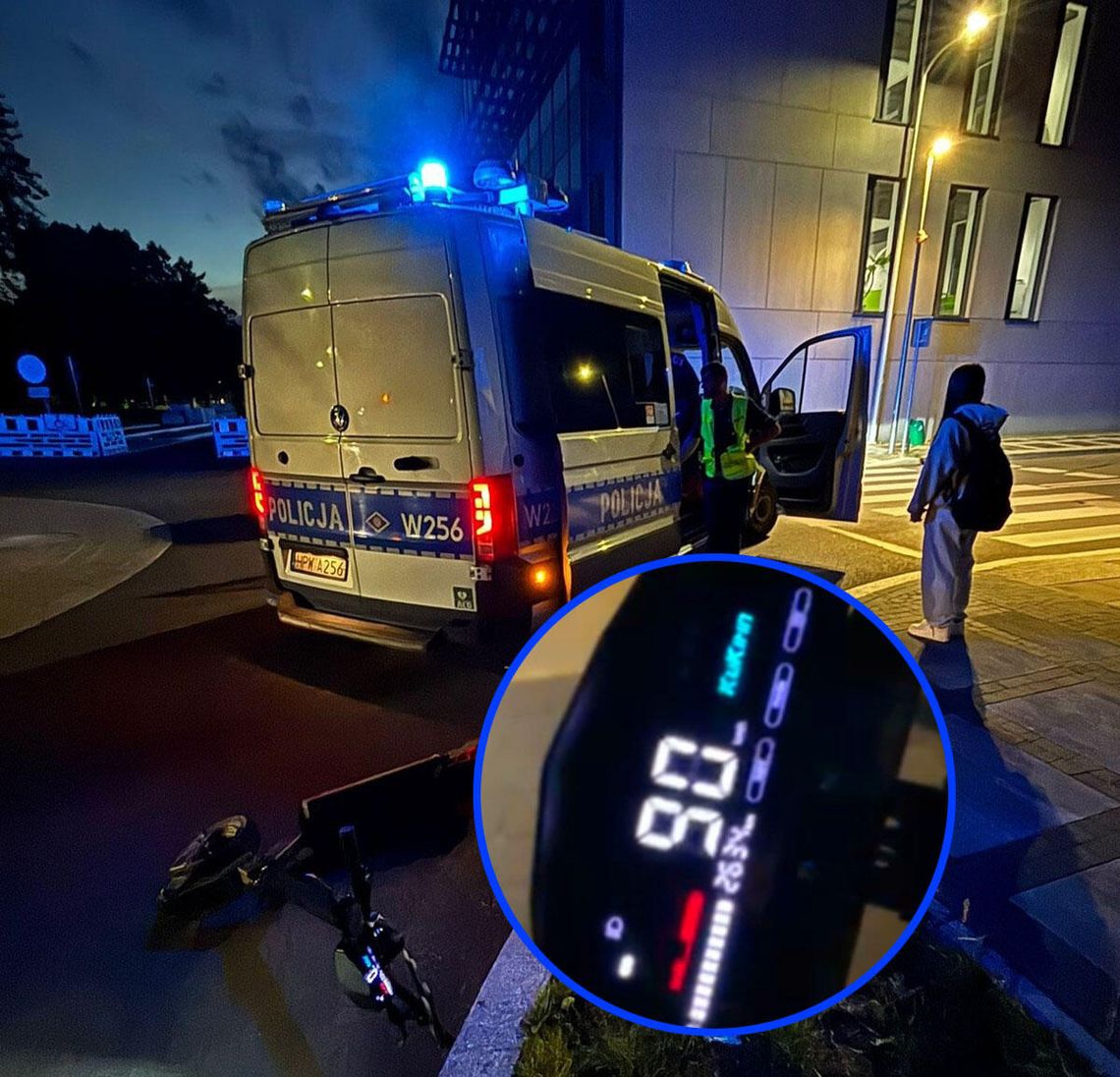 15-latek razem z dziewczyną uciekał policji na hulajnodze. Mógł ją rozpędzić do 90 km/h!