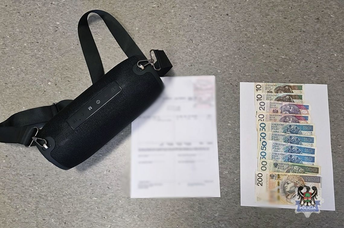 15-latek ukradł koledze tysiąc złotych i poszedł na zakupy. Wpadł kilka godzin później