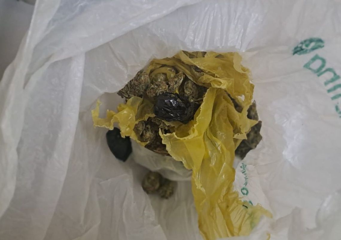 15-latek zataczał się na ulicy. Był pod wpływem marihuany i miał przy sobie słoik z suszem