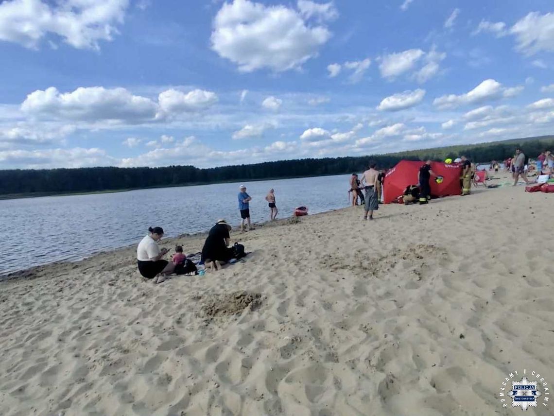 16-latek nagle zniknął pod wodą. Z dna wyciągnął policyjny kontrterrorysta, który akurat wypoczywał nad zalewem