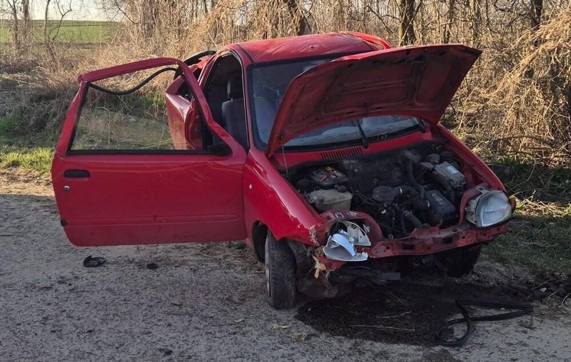 20-latek bez prawka wjechał Fiatem w drzewo. W wypadku zginął młody pasażer osobówki