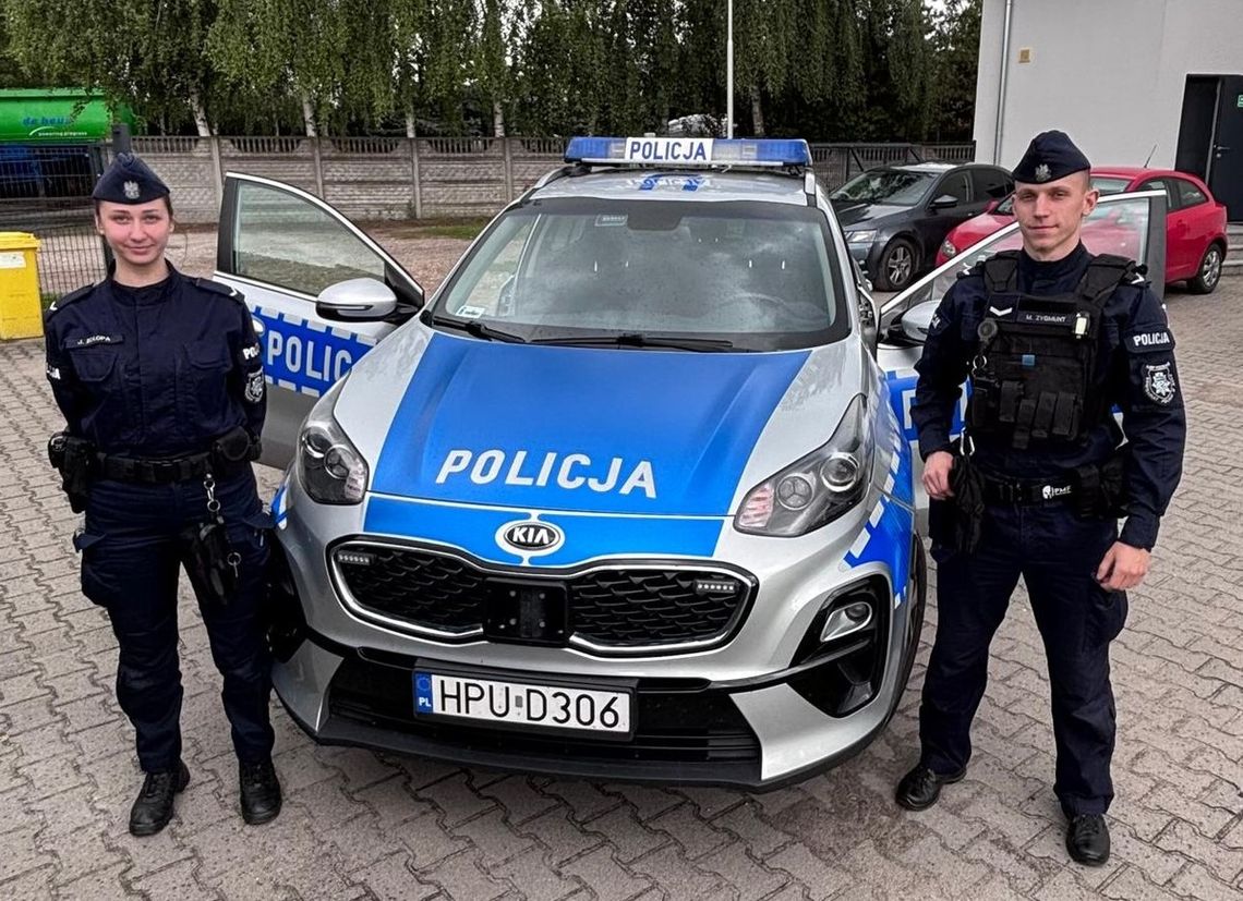 21-latek stracił przytomność podczas przerwy w pracy. Szybka reakcja policjantów uratowała mu życie
