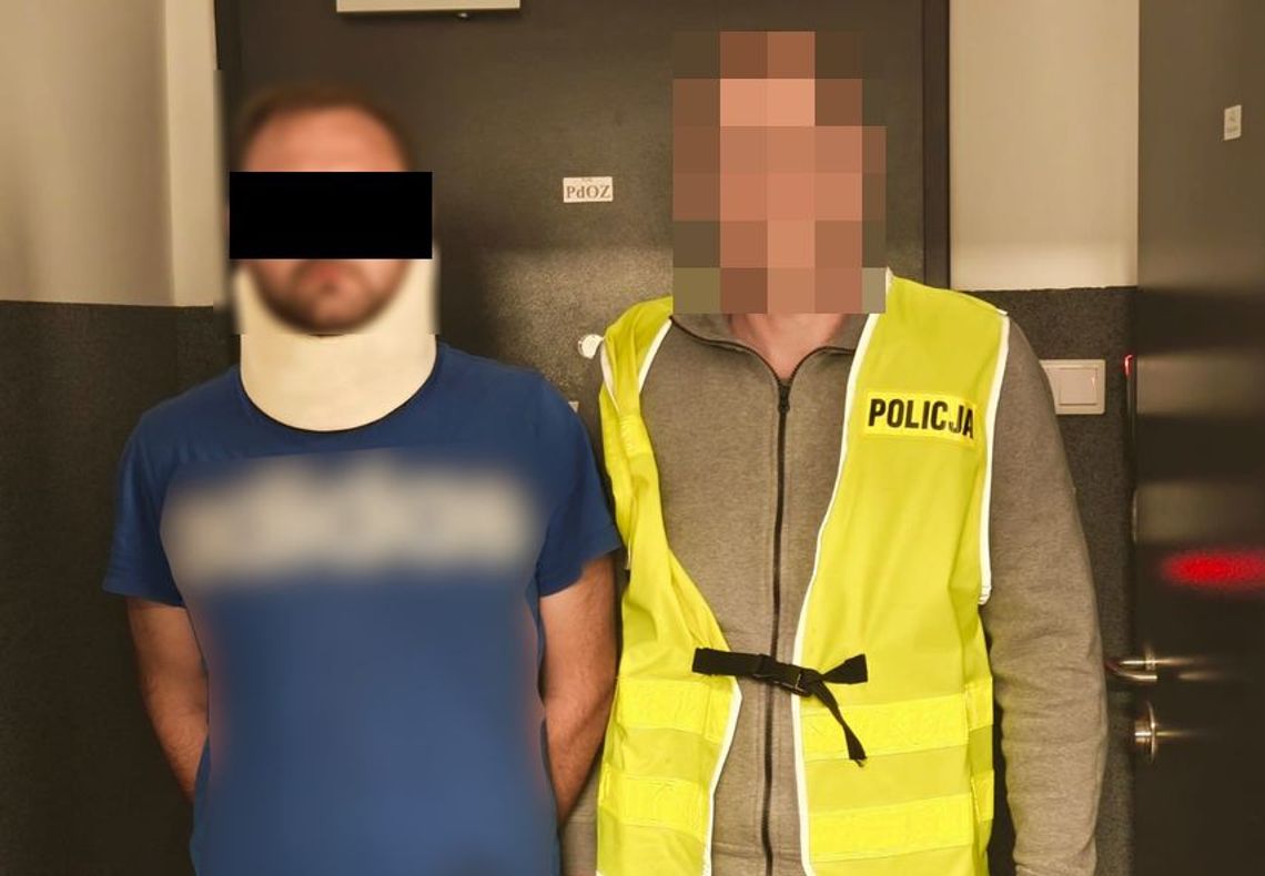 23-latek uciekał przed policją pieszo i autem. Miał zakaz i narkotyki i był pod wpływem