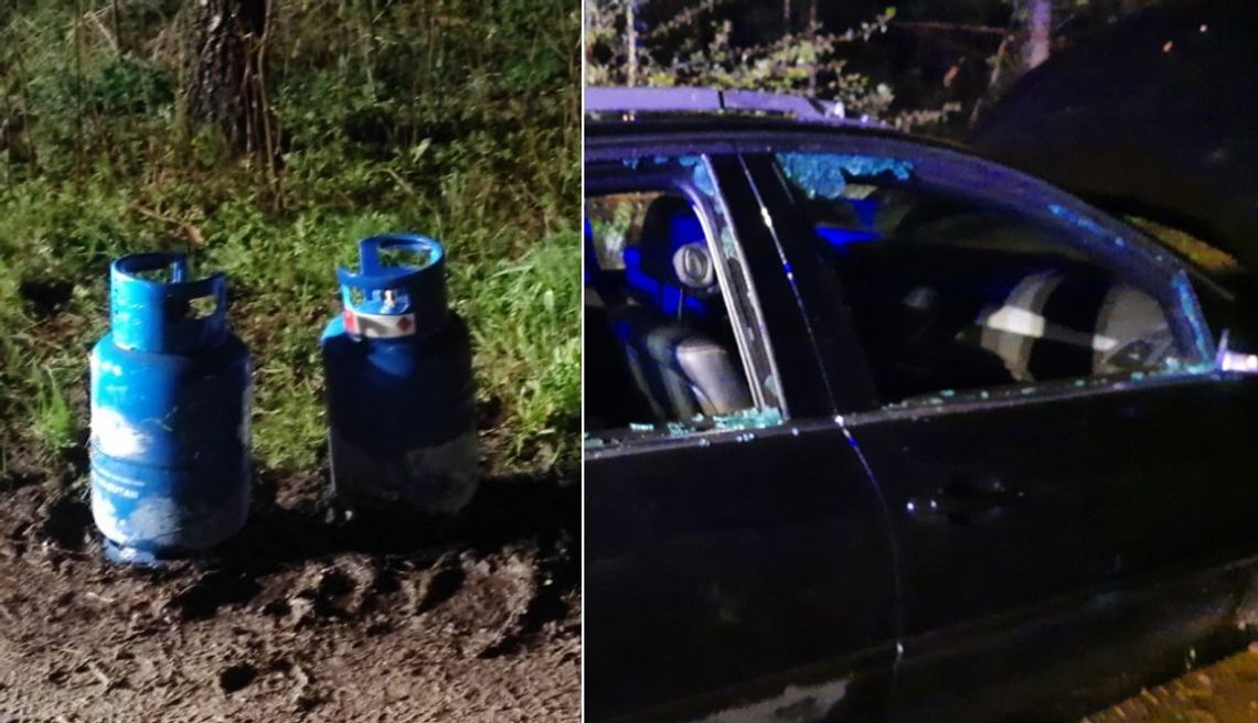 25-latka zamknęła się w bagażniku samochodu i odkręciła dwie butle z gazem