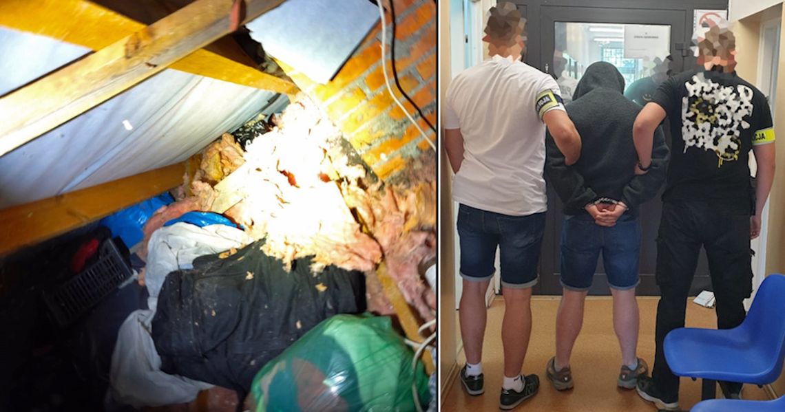 27-latek miał kryjówkę na strychu domu jednorodzinnego. Był poszukiwany do 3,5-letniej odsiadki