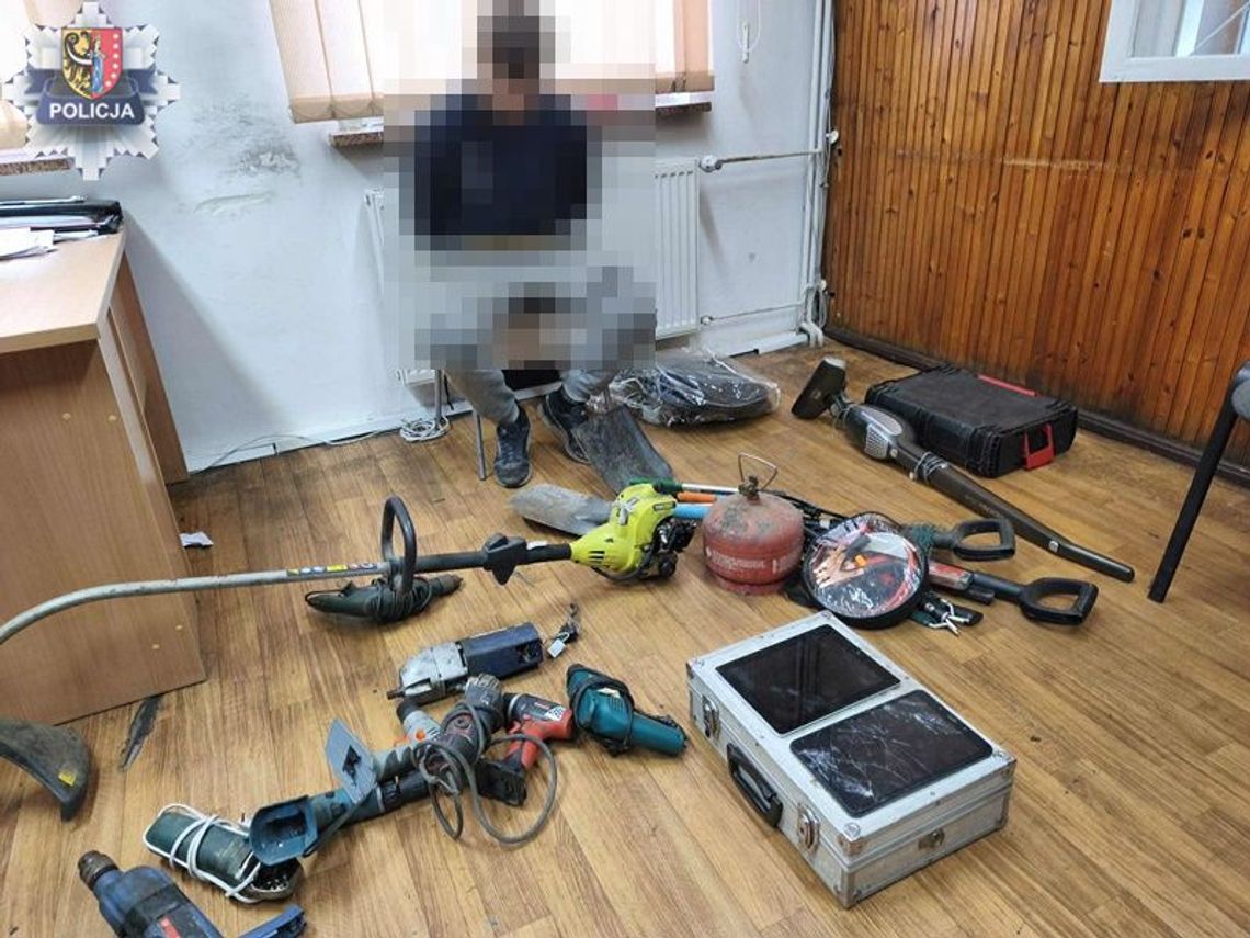 30-latek zatrzymany za serię włamań i kradzieży. Grozi mu kara do 15 lat więzienia