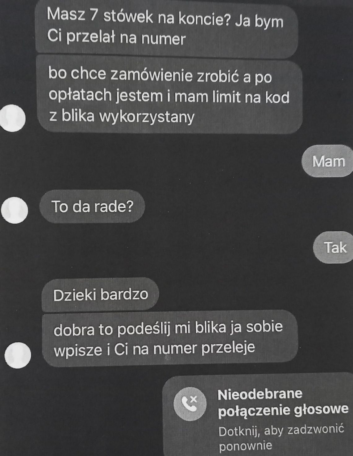 31-latek oszukany metodą na BLIK. Był pewien, że to kolega napisał z prośbą o pomoc