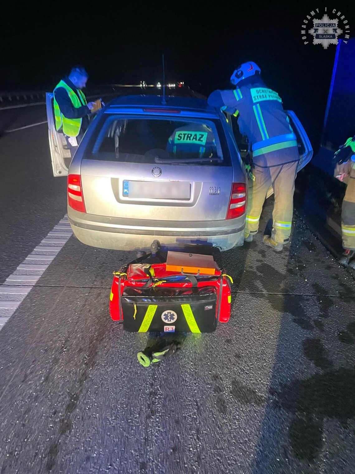 33-latek spowodował kolizję na autostradzie. Jechał z dziewczyną. Oboje przyznali się, że brali kryształ